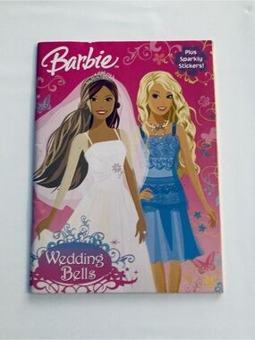 Barbie Pink & Blue Wedding Bells Activity Book